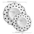 thumbnail image 4 of Smarty White with Black Dots Round Blossom Disposable Plastic Wedding Value Set (120 Guests), 4 of 5