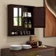 thumbnail image 2 of Mueble de baño montado en la pared COSTWAY con 2 puertas con espejo, 2 of 9