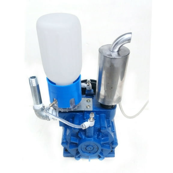 Milking Machine Vacuum Pump, 250 L/Min Portable Cow Goat Milking Machine Vacuum Pump Milker Bucket Milking Machine Livestock Milking Equipment arrel Milking Machine with Belt Pulley