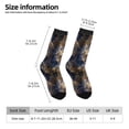 thumbnail image 2 of KLL Watercolor Snake Skin Print Cool Socks Men's Women's Crew Socks Funny Crazy Novelty Stockings, 2 of 6