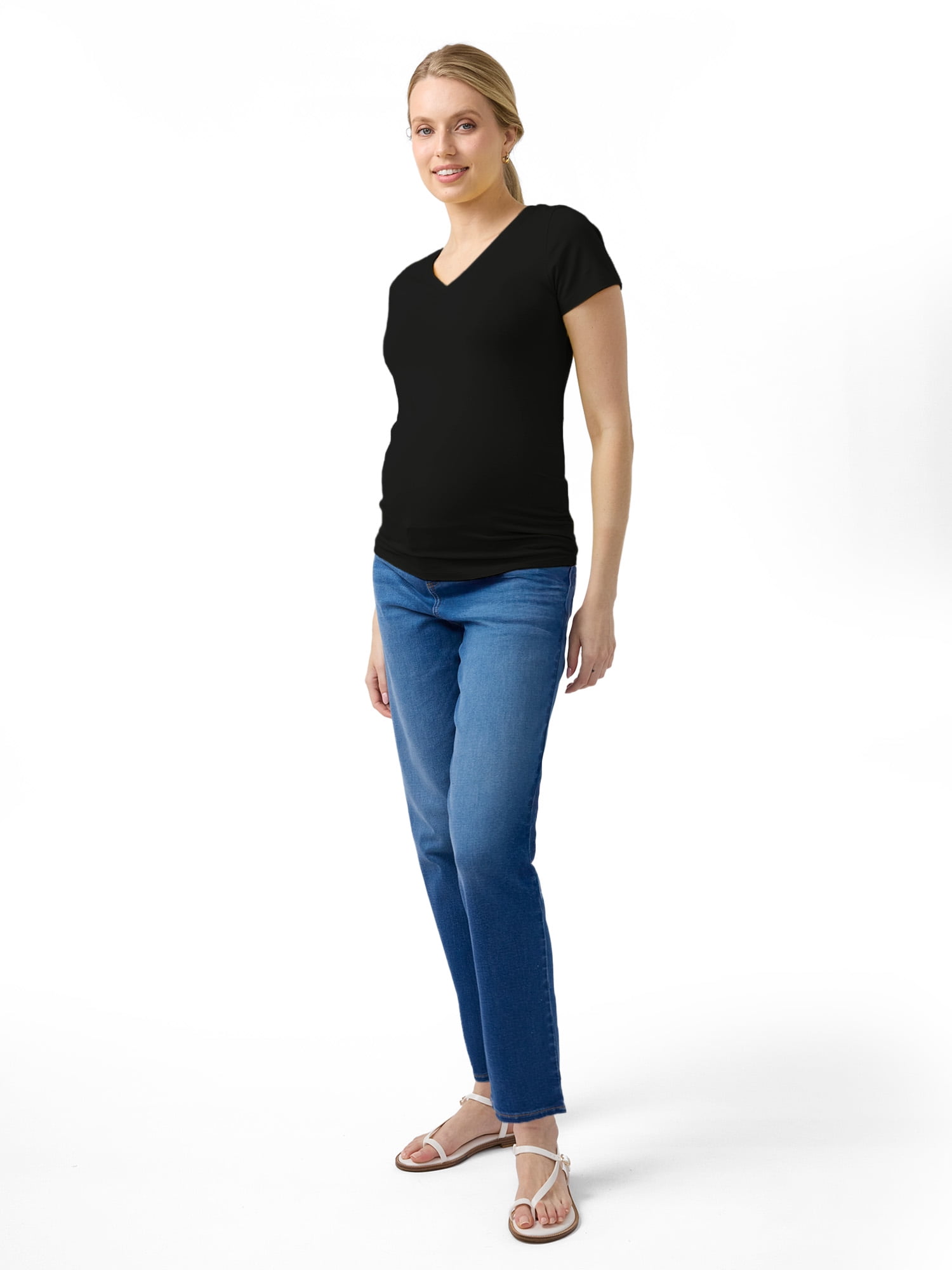 Ingrid & Isabel For Every Belly Maternity Fitted V-Neck Tee, Sizes S-XXL