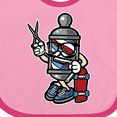 thumbnail image 4 of Inktastic Barber Skater Boys or Girls Baby Bib, 4 of 4