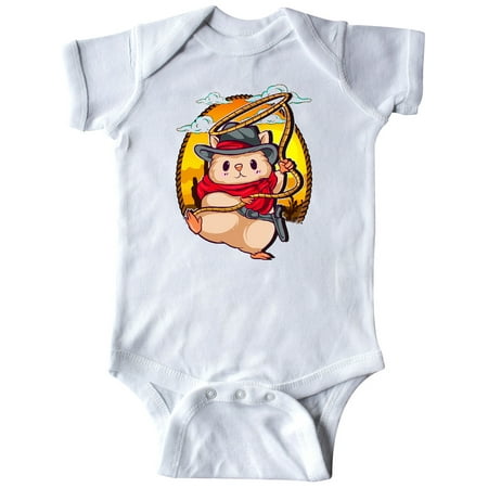 

Inktastic Cowboy Baby Clothes Hamster Gift Baby Boy or Baby Girl Bodysuit