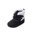 thumbnail image 1 of Gureui Toddler Infant Boys Girls Winter Snow Boots Warm Fleece Anti-Skid Soft Sole Bottom Plush Ankle Boots Crib Shoes, 1 of 7