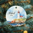 thumbnail image 6 of Coastal Lighthouse Ornament Coastal Lighthouse Christmas Ornament 2025, Personalized Lighthouse Ornament with Name and Year, Gifts for Sea Lover, Custom Lighthouse Ornament Xmas To3VYb, 6 of 6