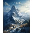 thumbnail image 4 of Maki 20x24 White Modern Wood Framed Wall Art Titled - Majestic Mountains Ii, 4 of 6
