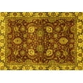 thumbnail image 1 of Ahgly Company Machine Washable Indoor Rectangle Abstract Yellow Modern Area Rugs, 7' x 10', 1 of 1