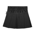 thumbnail image 2 of Miutii Girls School Uniform Pull-On Scooter Skirt with Undershorts Kids High Waist Pleated Dance Black 140, 2 of 9