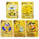 thumbnail image 1 of 5Pcs Card Metal Pokémon Letters Charizard Vmax Rayquaza Vstar Pikachu Anime Game Gold Iron Playing Cards Kids Toys Gifts, 1 of 5