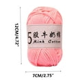thumbnail image 3 of Uscallm under $5 5 Strand Milk Cotton Yarn, Milk Cotton Crochet Yarn, 5 Ply Knitting Yarn forBabyBlankets, Soft DIY Yarn for Sweaters Hats, Handmade Craft Yarn for Crocheting, 3 of 6