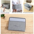 thumbnail image 4 of Foldable Cotton Linen Storage Box with Zipper, Breathable and Washable Fabric Organizer for Clothing, Blankets, and Home Storage, Large Capacity Foldable Design for Easy Organization, 4 of 6