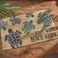thumbnail image 2 of Split P Don't Worry Beach Happy Sea Turtle Doormat, 2 of 6
