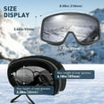 thumbnail image 6 of KAPVOE Ski Goggles OTG - over Glasses Ski/Snowboard Goggles for Men, Women & Youth - 100% UV Protection, 6 of 7