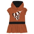 thumbnail image 2 of Girls Toddler Texas Orange Texas Longhorns Team Love French Terry Hoodie Dress, 2 of 3