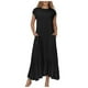 thumbnail image 1 of Vestido largo sin mangas plisado de poliéster para mujer - Cuello redondo, informal - Verano - Tallas S-XXXL, 1 of 4