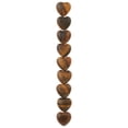 thumbnail image 3 of Bead Landing Brown Tiger's Eye Heart Semi-Precious Beads, 12mm, 12 Packs: 9 ct. (108 total), 3 of 3