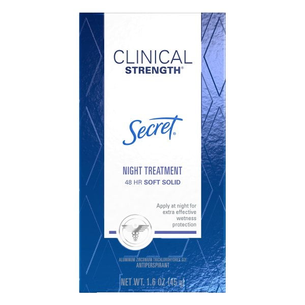 Secret Clinical Strength Soft Solid Antiperspirant and Deodorant, Night ...