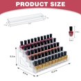 thumbnail image 2 of Esmalte de uñas acrílico transparente Organizer DTXIAQIAO de 5 niveles, 80 botellas, 2 of 6