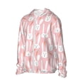 thumbnail image 2 of Balery Cute Rabbit Carrot Men's Women's UPF 50+ Sun Protection Lightweight Hoodie Performance Long Sleeve Shirt for Fishing Running-XX-Large, 2 of 9