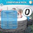 thumbnail image 5 of 4Pcs Inlet & Outlet Seal Set For Intex Pure Spa, Gasket Between Connectors, Seals Gaskets for Simple Spa 11699 Ensure Seamless Water Flow Silicone Hot, 5 of 5