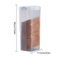 thumbnail image 3 of Slide-Out Bread Storage Container with Airtight Lid, Clear Plastic Bread Box with Drawer Tray for Sandwich Loaves, Bagels & Buns, 13×5×5 in BPA-Free Bread Keeper for Counter, Pantry & Freezer, 3 of 9