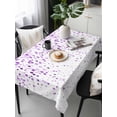 thumbnail image 6 of Purple Polka Dot Table Cloth, Abstract Modern Art Dots Watercolor Waterproof Tablecloth for Rectangle Tables, Reusable Washable Fabric Table Cover for Restaurant Kitchen Dining Tables 54"x108", 6 of 6