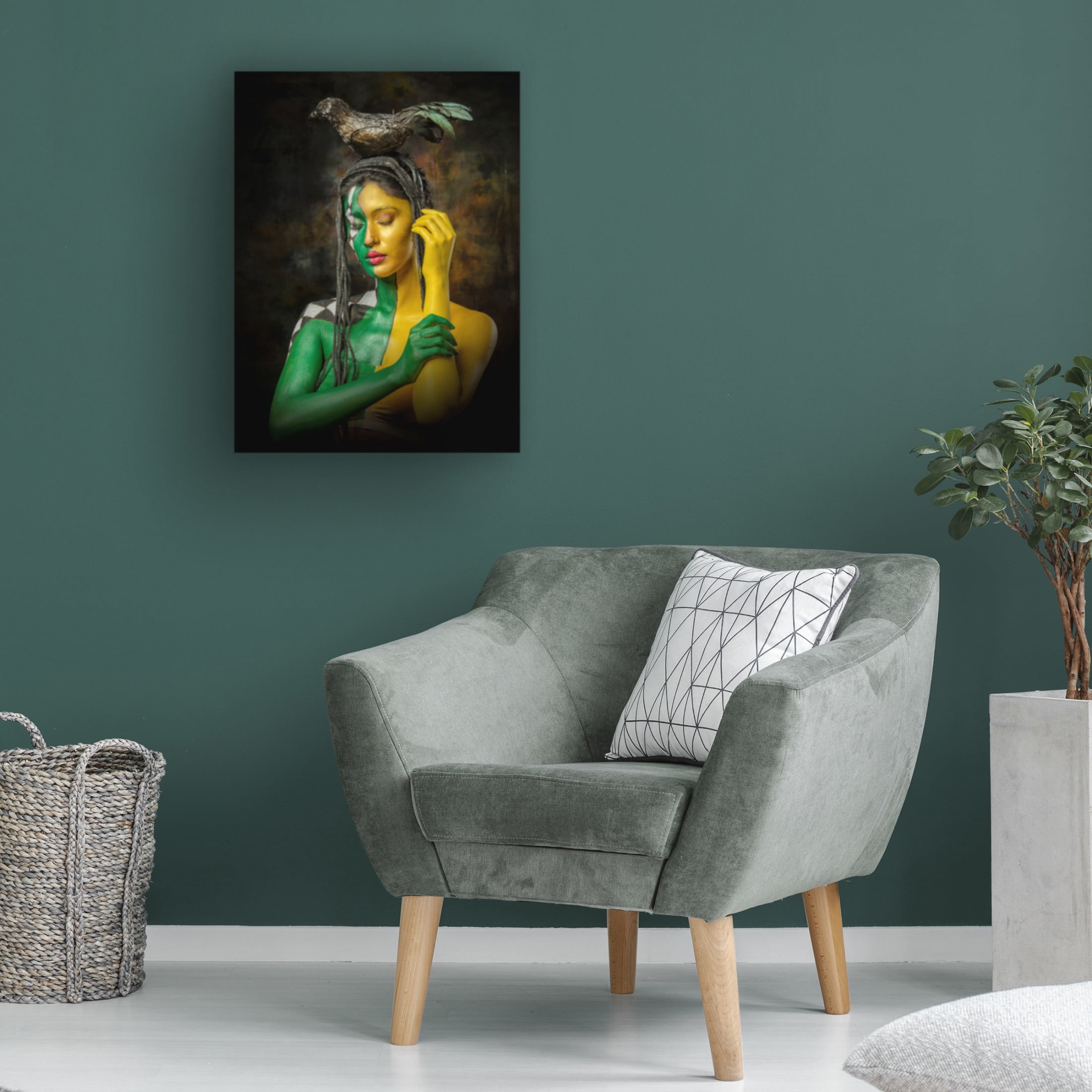 Trademark Fine Art PARTHA BHATTACHARYYA QUEEN OF BLACK MAGIC Canvas Wall Art