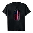 thumbnail image 5 of ORT Womens American Flag Shirt July 4th T-Shirt USA Flag Stars Stripes Graphic Short Sleeve Casual Tops(Z4-Black,L), 5 of 5