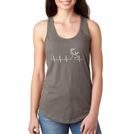 Hunter`s Heartbeat Women's Racerback Tank Top