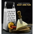 thumbnail image 7 of KAFOOR Stainless Steel Box Cheese Grater, Ergonomic Handle, Mini Zester, Dishwasher Safe, 7 of 7