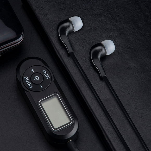 Personal Portable Radio, Pocket Radio with Digital TuningDisplay, Rechargeable Walkman Radio with Sterio Earphone, Small Radio with Removable Back Clip for Walking, Jogging