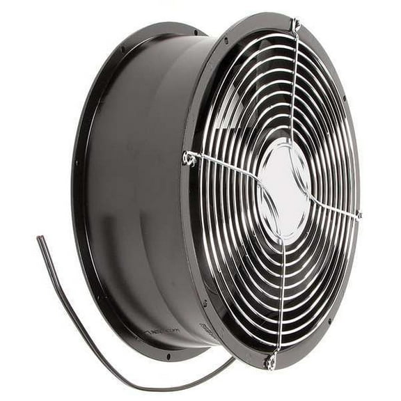 Standard Round Axial Fan, Round, 115V AC, Plastic/Steel, 10 in W.