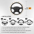 thumbnail image 3 of XMXT Colorful Abstract Design Steering Wheel Cover, Elastic Non-Slip Universal Fit Car Decor Accessories Protector for Auto SUV Trucks, 3 of 8
