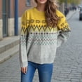 thumbnail image 2 of Olyvenn Womens Crochet Sweaters Crewneck Loose Cute Elegant Soft Warm Sweatshirt Y2k Hollow Chunky Cable Knit Pullover Tops Gray L, 2 of 5