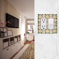 thumbnail image 5 of Yayeee Rocker Switch Wall Plate 1-Gang 4.6"x2.9" Home Decorative Outlet Cover, Pink Symmetrical Stars, 5 of 6