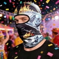 thumbnail image 5 of 3D Printed Breathable Full Face Mask, Windproof Sunscreen Hood for Motorcycle Cycling and Carnival, Multicolor, One Size, 5 of 5