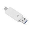 thumbnail image 4 of Lector de tarjetas de memoria OTG 3 en 1 tipo C + puerto micro USB para tarjetas de memoria pequeñas de almacenamiento de memoria de color blanco, 4 of 8