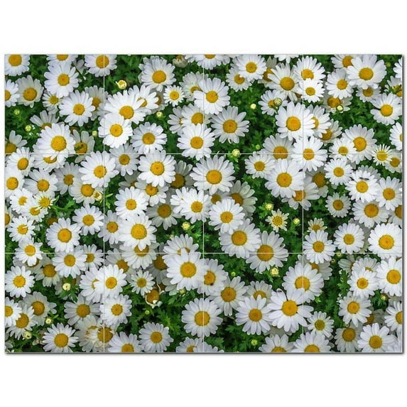 Flowers Ceramic Tile Mural Kitchen Backsplash Bathroom Shower 402385-M43