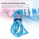 thumbnail image 3 of Cable para auriculares con control de volumen de 3,5 mm a 2,5 mm para QC25, QC35, OE2, LIVE2, AKG Y50 y Y40, color azul, 3 of 12