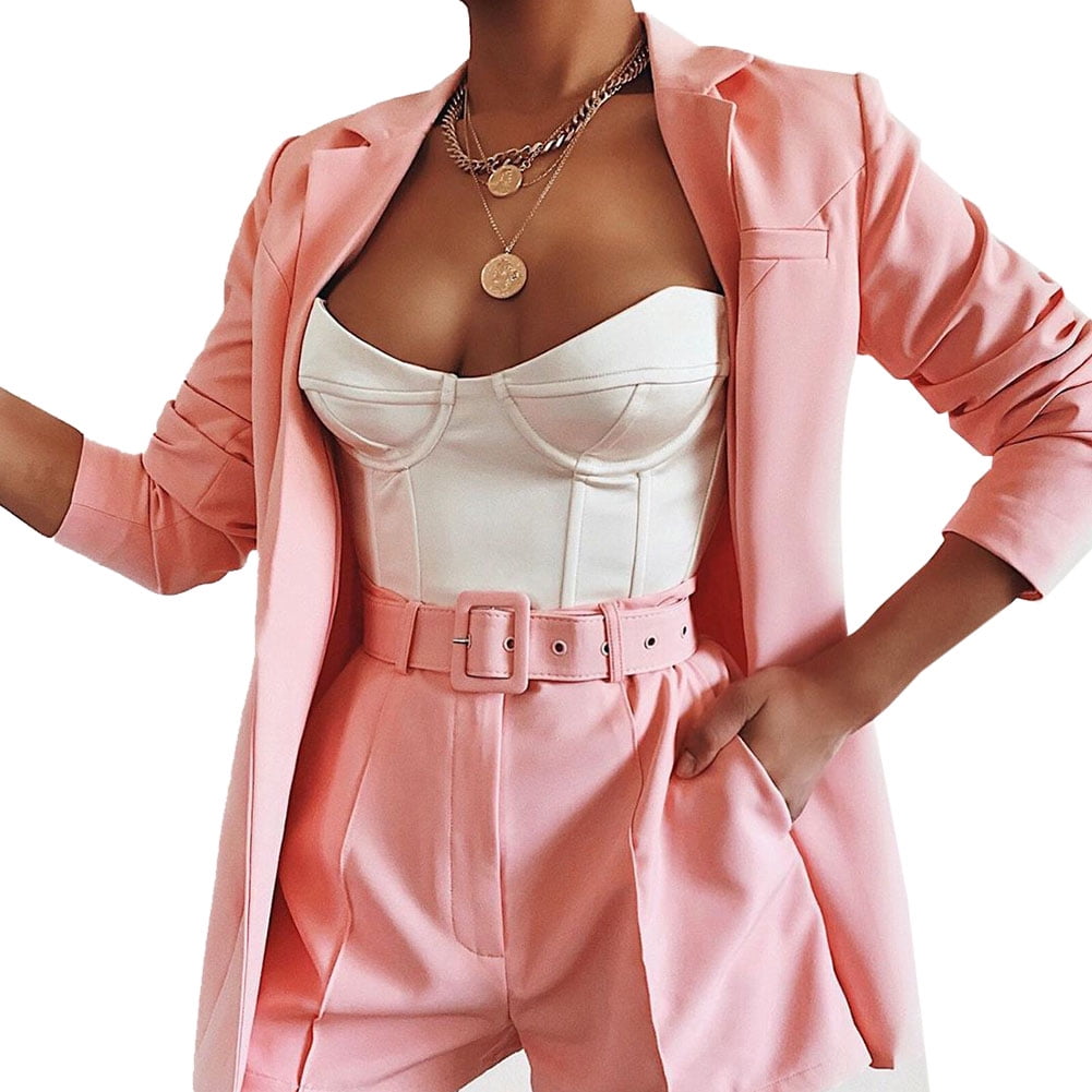 blazer with short pants