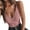 Pink, variant on Timegard Womens Bodysuit Ribbed Deep V Neck Camisole Leotard Spaghetti Strap Slim Comfy Rompers Casual