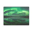 thumbnail image 3 of CADecor Beach Lake Northern Lights Panorama Alaska Throw Blanket Bed Sofa Blanket 58x80 inches, 3 of 3