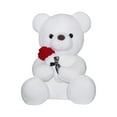 thumbnail image 1 of Giant Teddy Bear Stuffed Animals with Rose Soft Stuffed Bear Doll Valentine's Day Birthday Gifts for Kids Girlfriend Plush Toy, 1 of 6