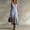 *Blue, variant on Women's Sleeveless Button Front Midi Dress with Side Slit ,Solid Color Casual Summer Dress Blue,Women's Plus L