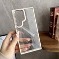 thumbnail image 2 of SaniMore for Samsung Galaxy S24 Ultra Case, Transparent with Camera Lens Protector, Full Protection Plating Anti-Scratch Slim Thin Shell [Not Yellowing] [Drop Protection] Shockproof, Rose, 2 of 8