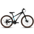 thumbnail image 3 of Ambifirner 27 inch Multifunctional Mountain Bike - Quick 20-Min Assembly & Ergonomic Design - Ideal Family Gift for Trail/City Riding (Steel Frame, 21-Speed), 3 of 9