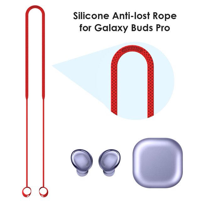 Cuerda para el cuello con correa antipérdida de silicona para SAMSUNG Galaxy Buds Pro rojo Ndcxsfigh Para estrenar