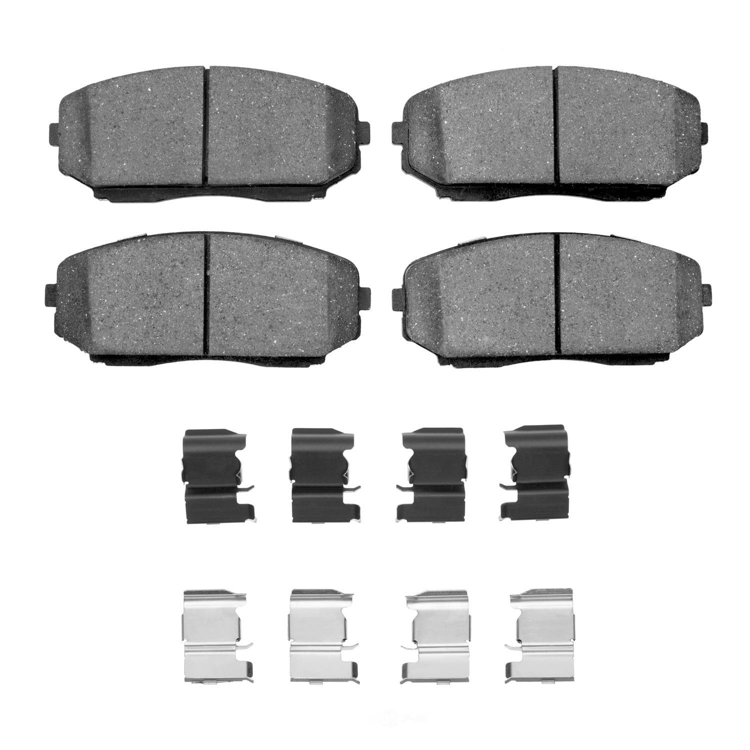 Dynamic Friction Company 1552-1258-01 DFC 5000 Advanced Brake Pads - Ceramic and Hardware Kit - OE