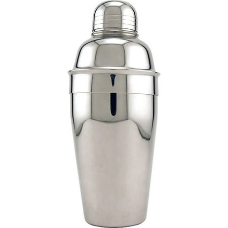 - 3 Piece Cocktail Shaker - Stainless Steel - 16 oz