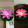thumbnail image 3 of PPgejGEK 6 Pack LED Floating Lotus Flower Water Induction Light Night Light for Pool Pond Garden Decor Waterproof Rotating 15cm Warm White, 3 of 6